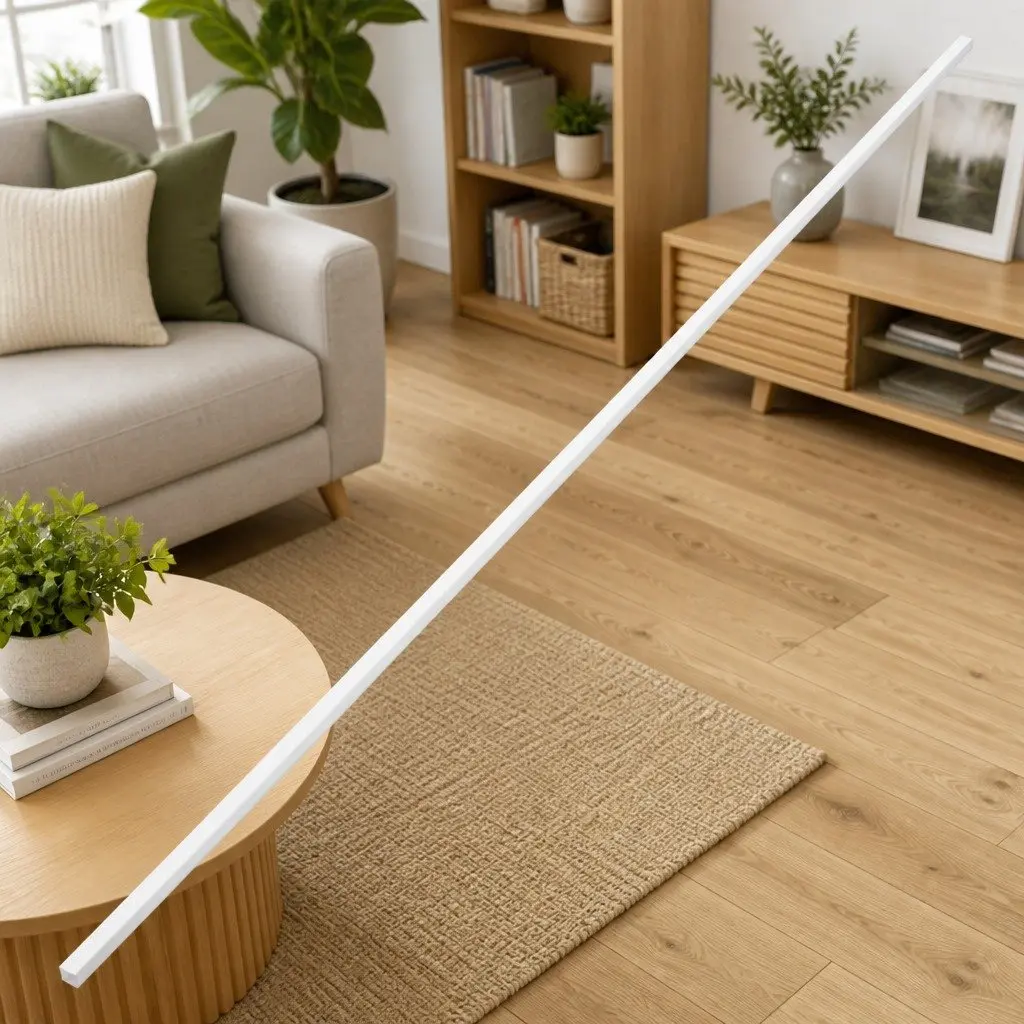30m Cable Trunking 10x10mm in White PVC