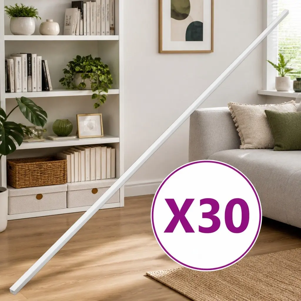 30m White PVC Cable Trunking for Easy Organization