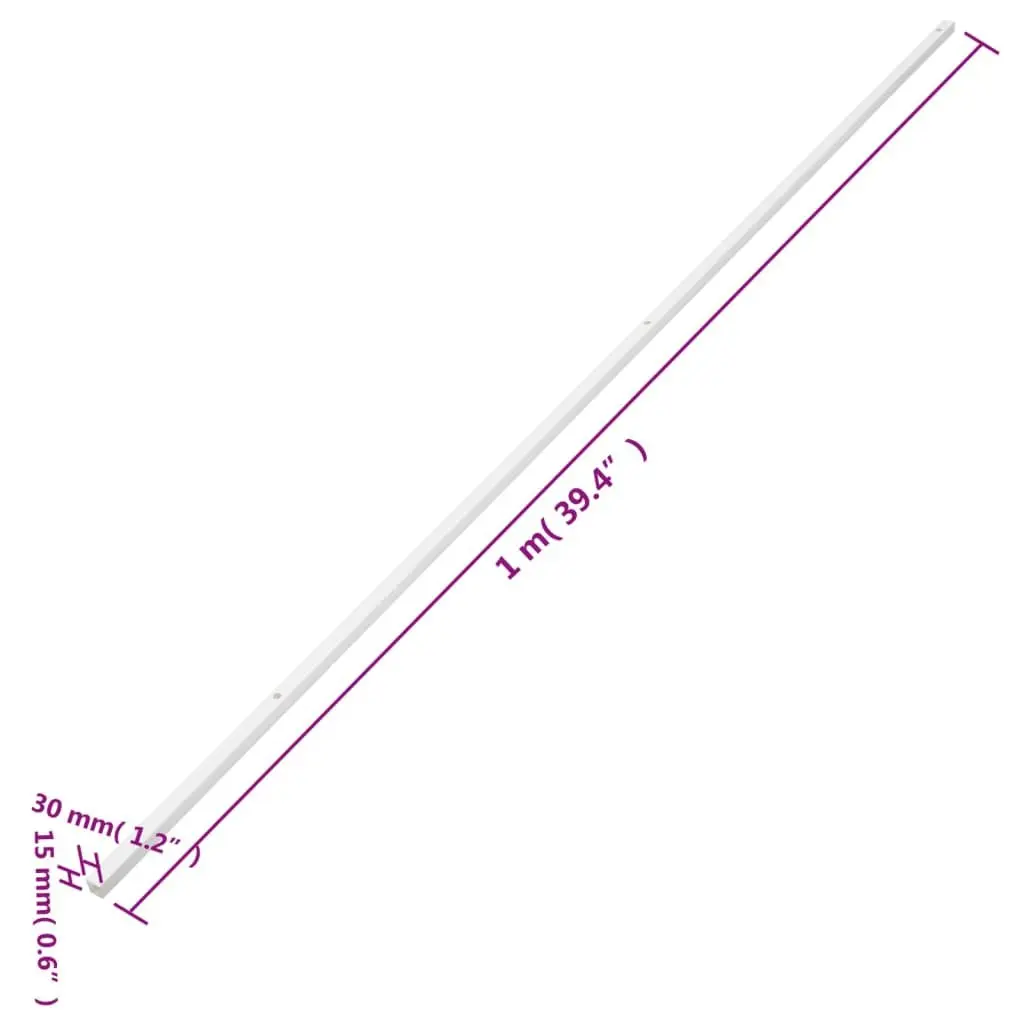 Cable Trunking PVC Channel 30x15mm 30m White Wall Floor Management