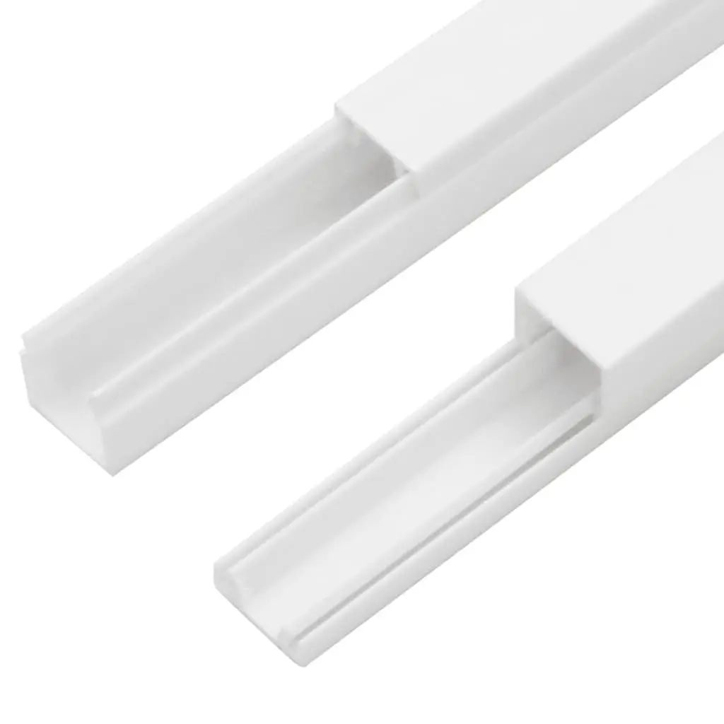 Cable Trunking Wire Management 30x20 mm 30 m White PVC Channel
