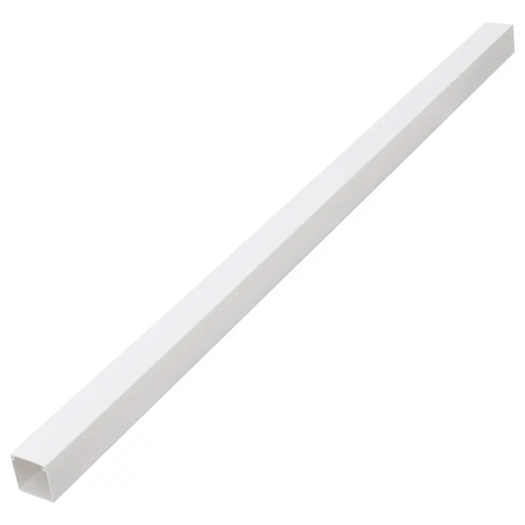 Cable Trunking 40x25 mm White PVC Cord Cover Management 30 m