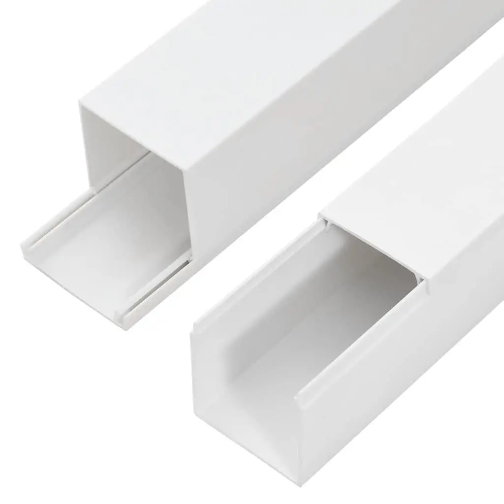 Cable Trunking 40x25 mm White PVC Cord Cover Management 30 m