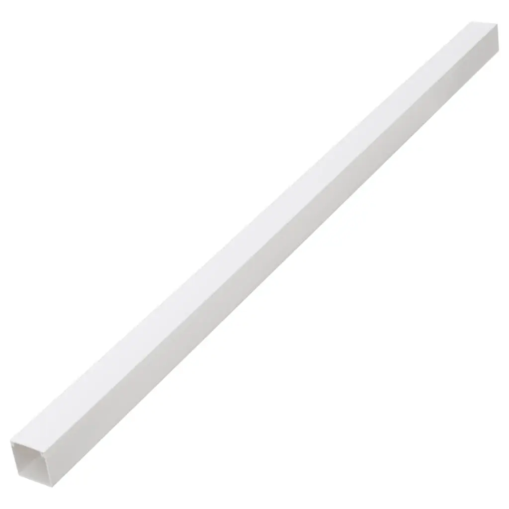Cable Trunking Wire Management Channel 60x40mm 30m White PVC