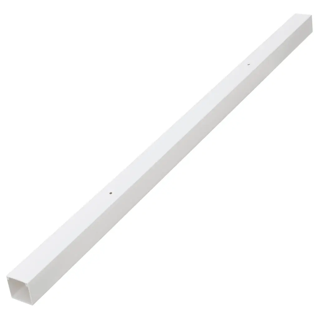 Cable Trunking Wire Management Channel 60x40mm 30m White PVC