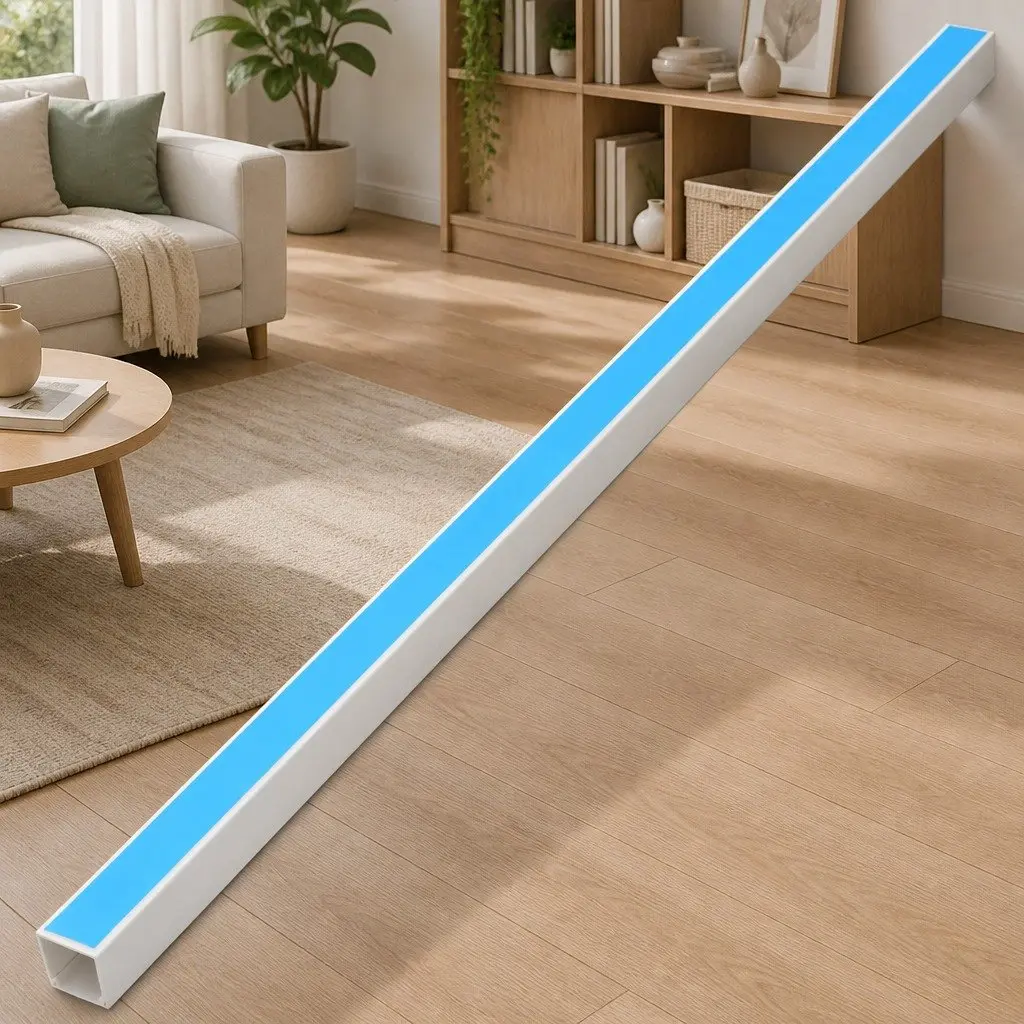 White Self-Adhesive Cable Trunking 10m for Cables