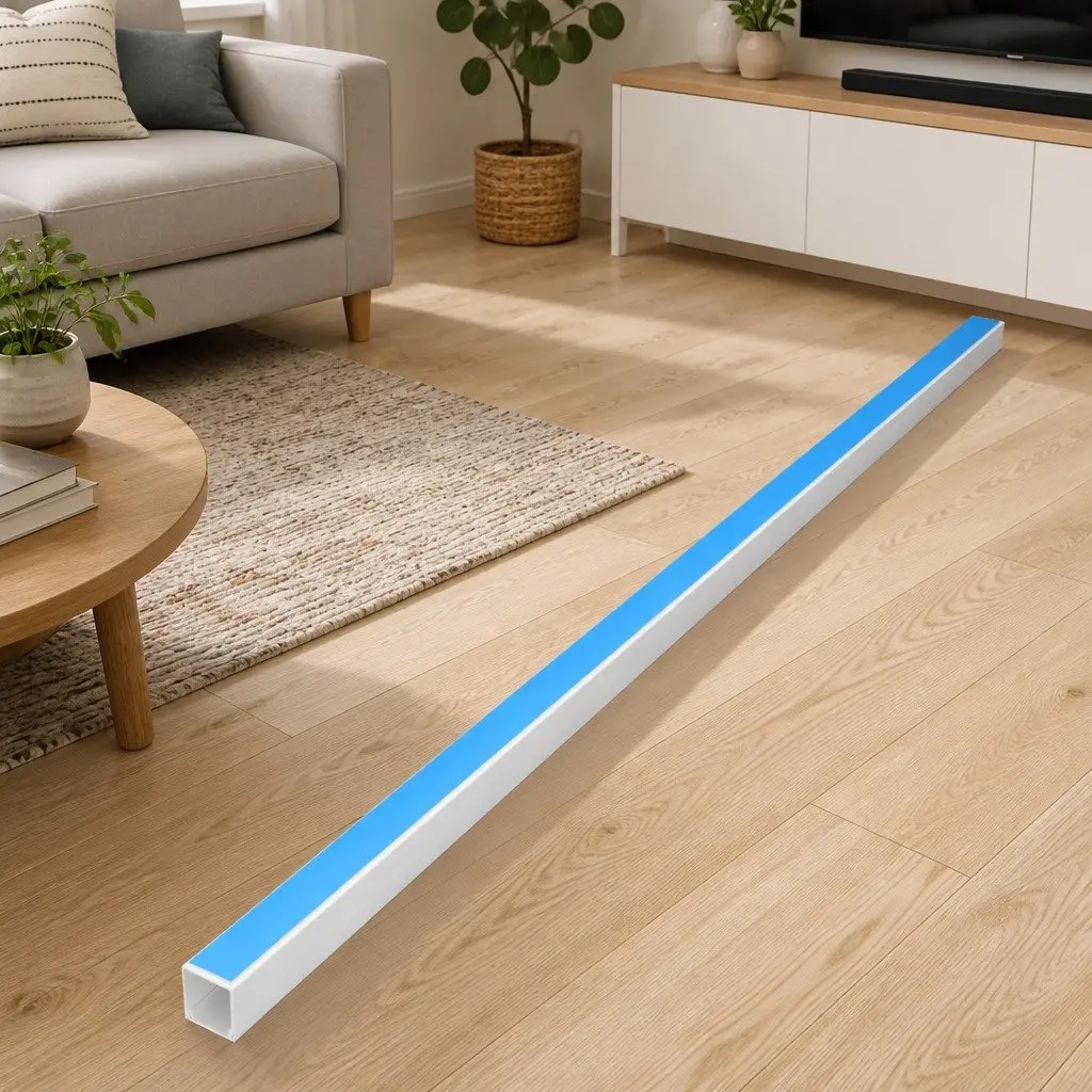30m White PVC Cable Trunking for Wire Management