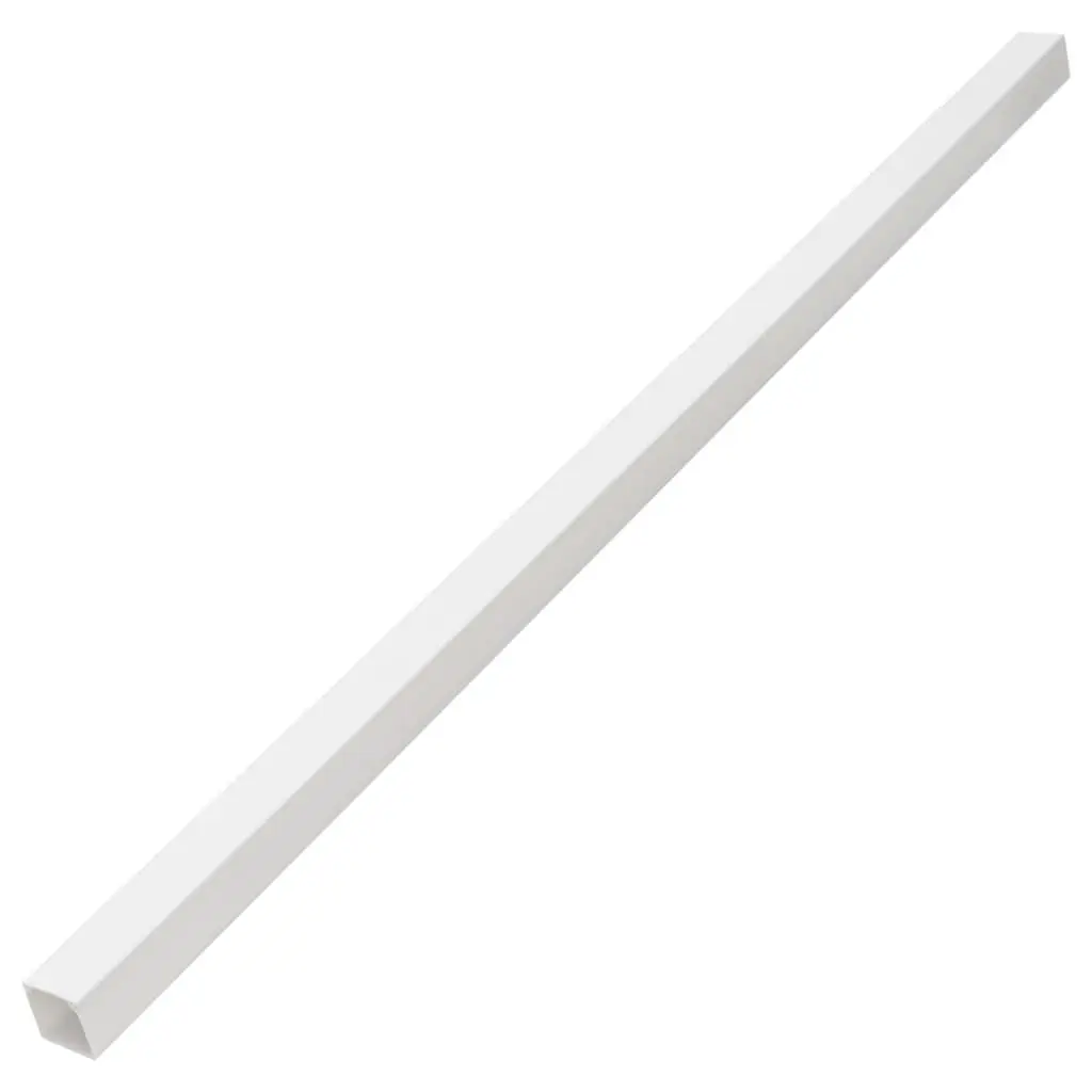 30m White PVC Cable Trunking for Wire Management