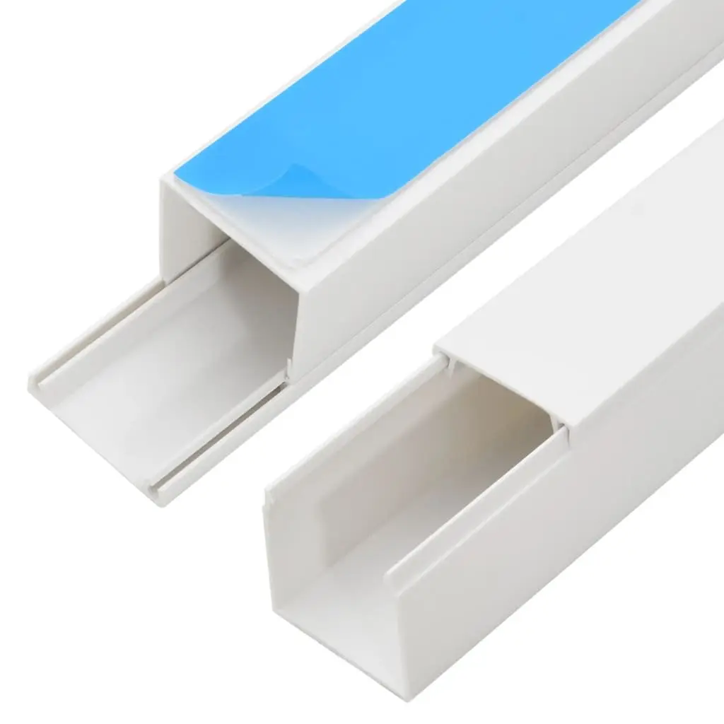 30m White PVC Cable Trunking for Wire Management