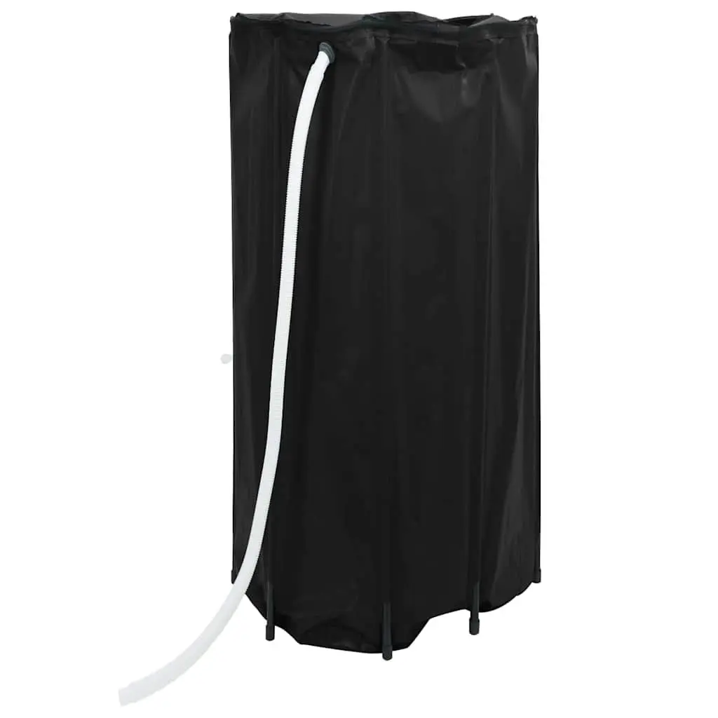 Water Tank Collapsible 250L Rain Water Storage Container with Tap Black