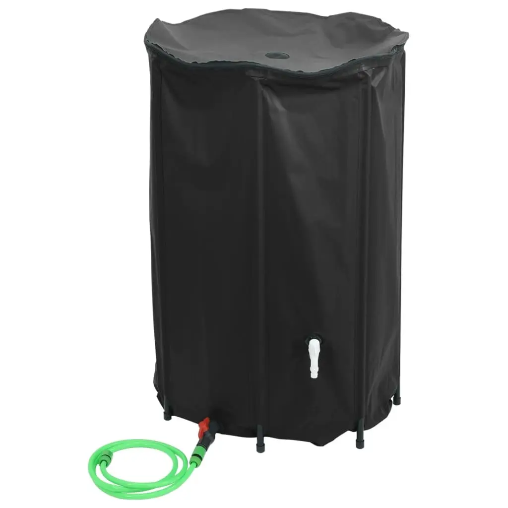 Foldable Water Tank 1000L Collapsible Rain Storage for Garden Watering Black