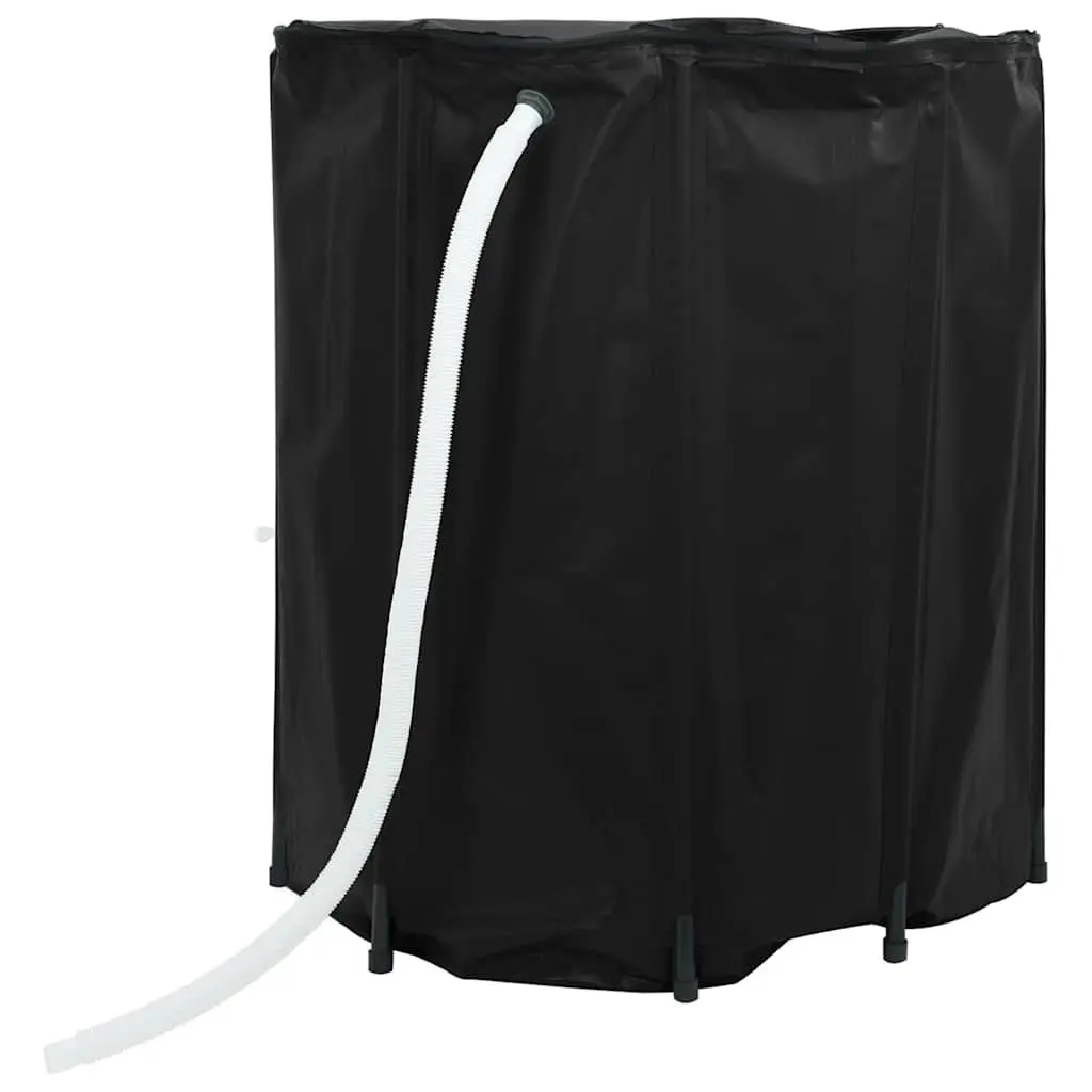 Collapsible Water Tank 1250L for Rainwater Storage Garden Black