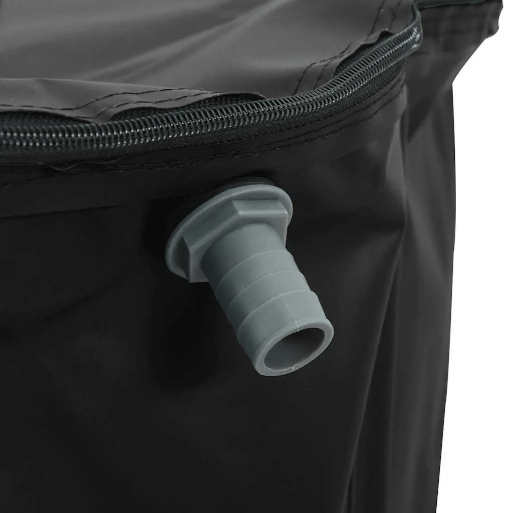 Collapsible Water Tank 1250L for Rainwater Storage Garden Black
