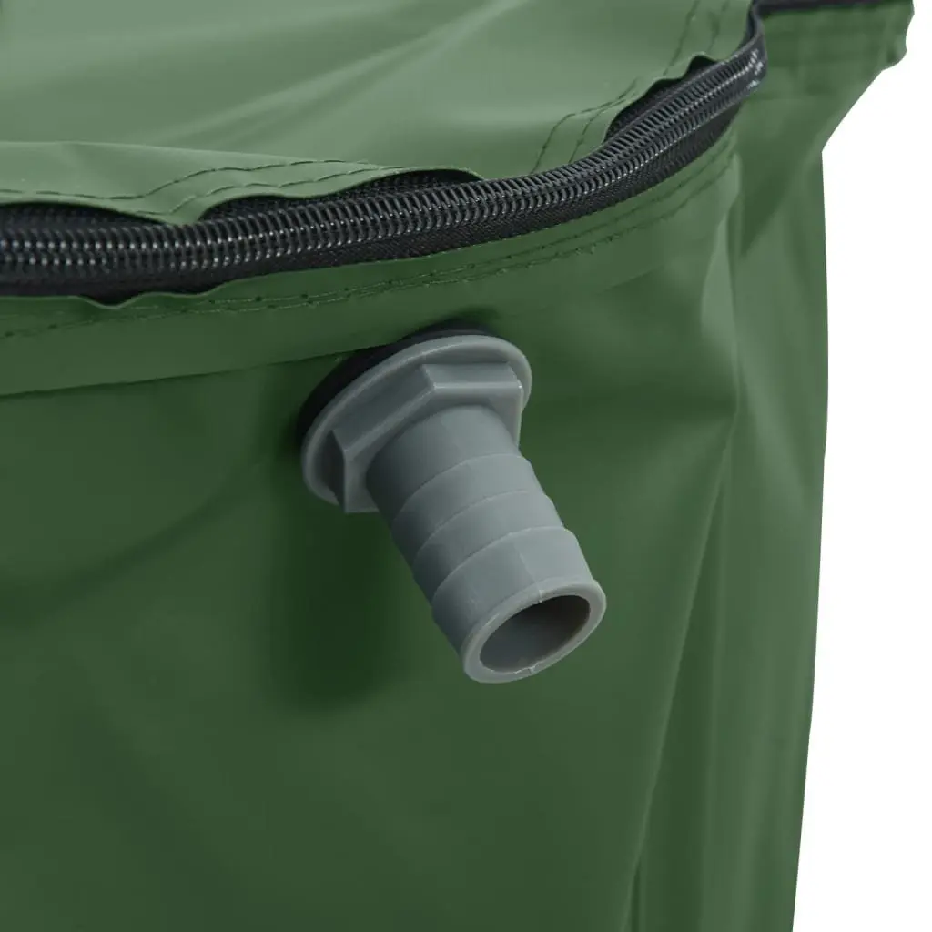 Water Tank Collapsible 380L Garden Rainwater Storage Container with Tap Green