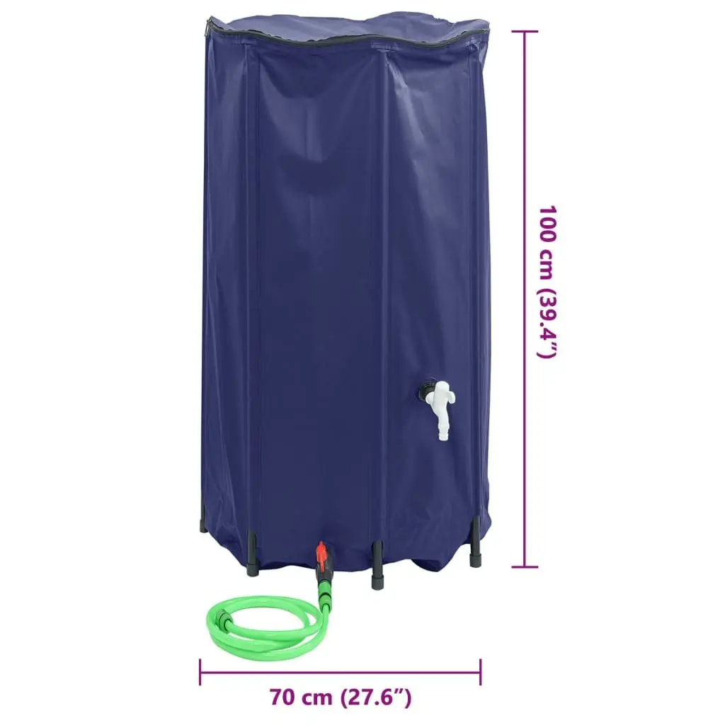 Foldable Water Tank 380L Collapsible Blue Rainwater Storage Garden Watering