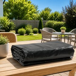 Reliable 3x3m Anthracite Tarpaulin for Protection