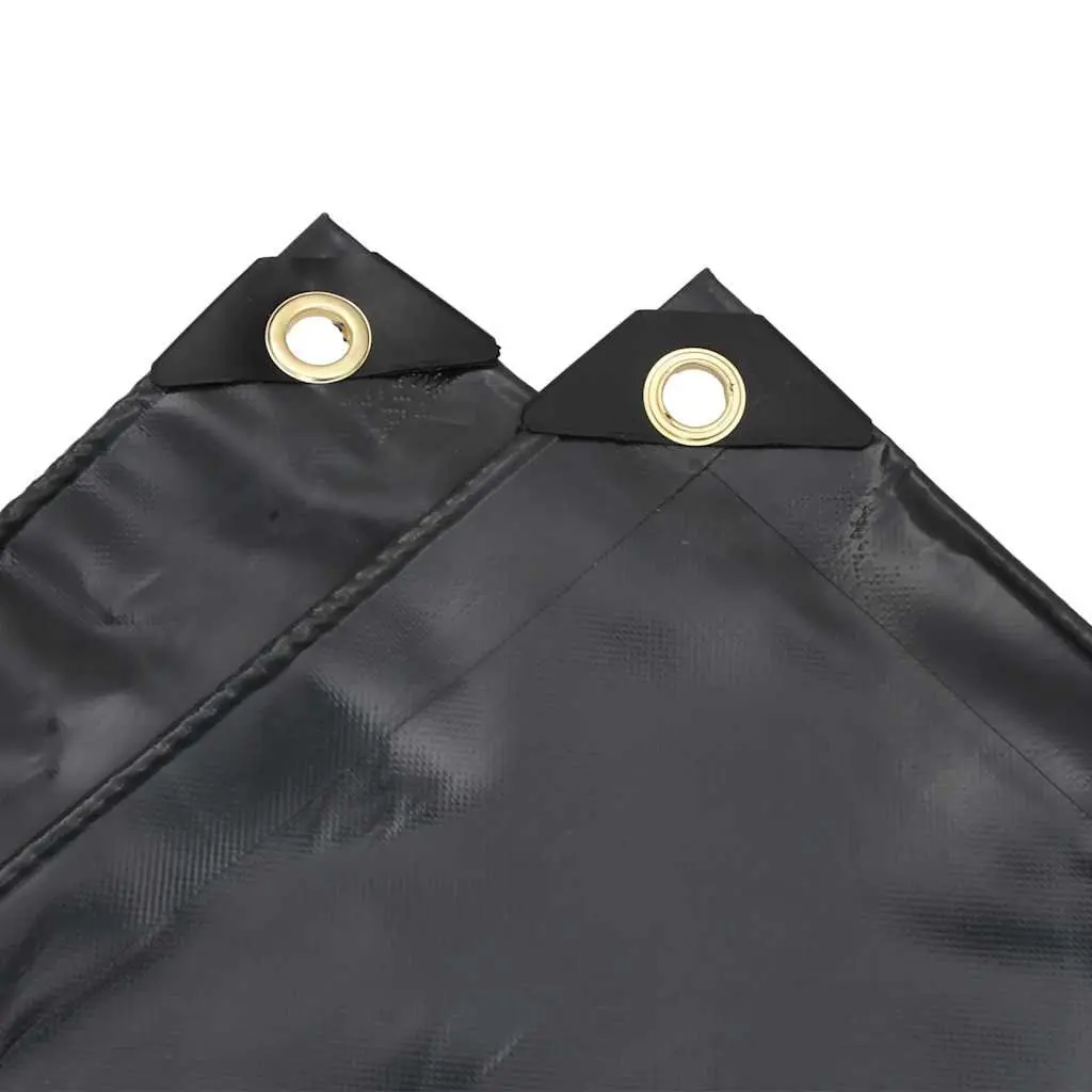 Tarpaulin Heavy-Duty 3m x 3m Anthracite UV Resistant Water-Resistant Cover for Garden Furniture Trailers and Outdoor Use
