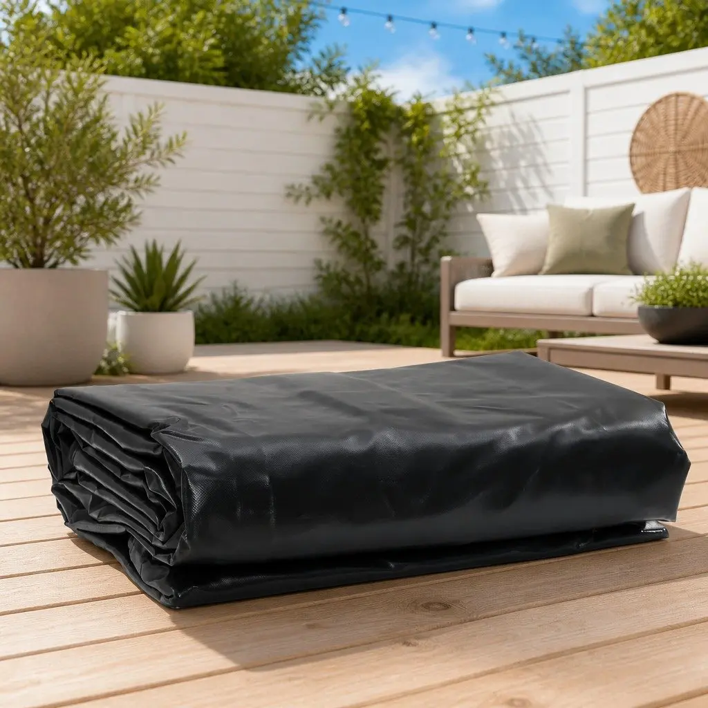 Tarpaulin Cover Heavy Duty Water Resistant 3m x 5m Anthracite for Garden Furniture and Outdoor Protection