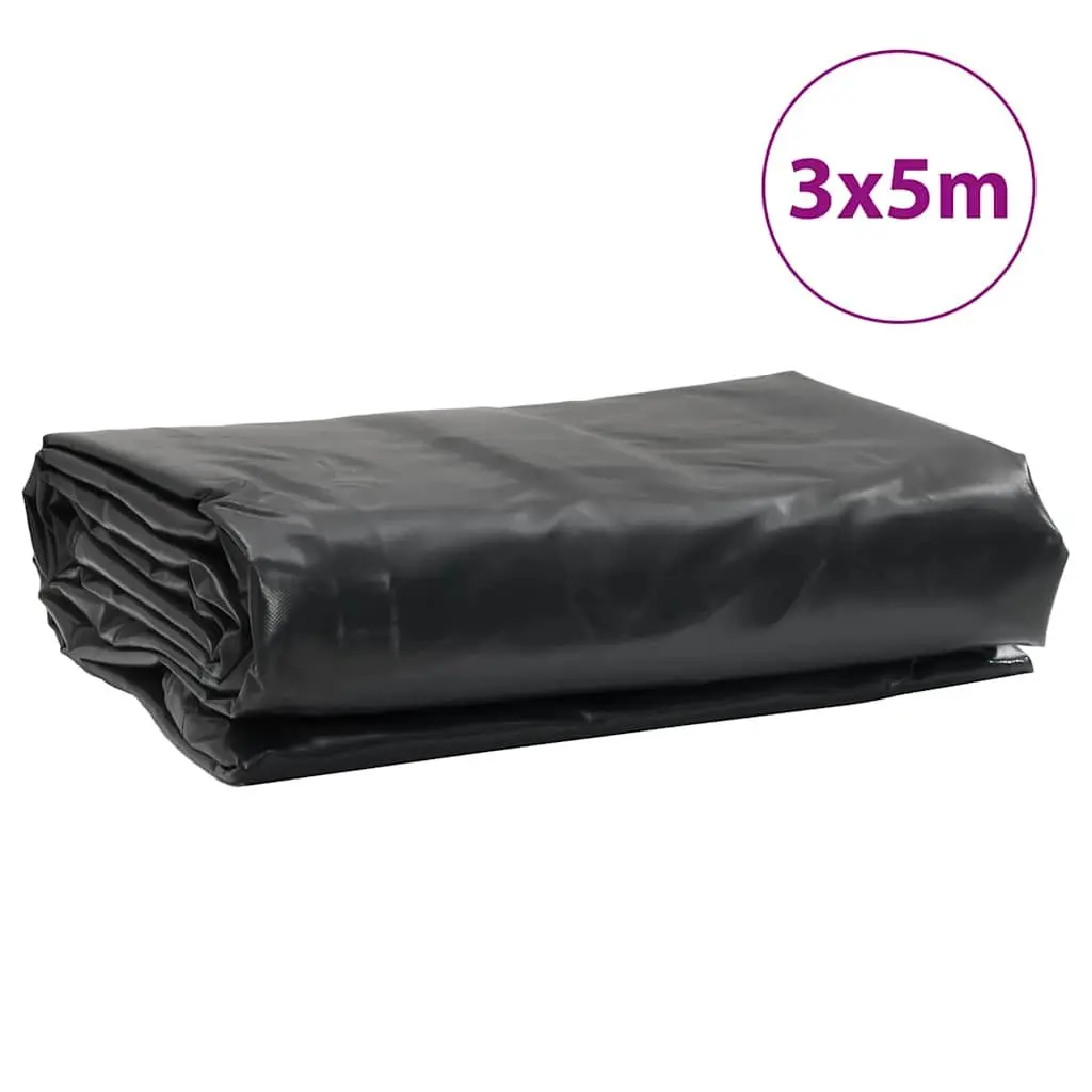 Tarpaulin Cover Heavy Duty Water Resistant 3m x 5m Anthracite for Garden Furniture and Outdoor Protection