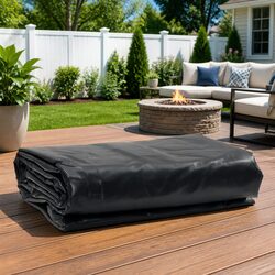 Reliable 4x6m Anthracite Tarpaulin for Year-Round Use