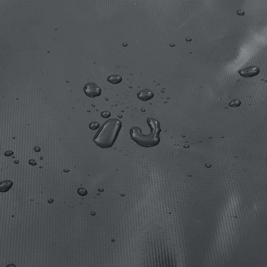Heavy-Duty Tarpaulin Water-Resistant 4m x 6m Anthracite Protection Cover for Garden Furniture and Outdoor Use