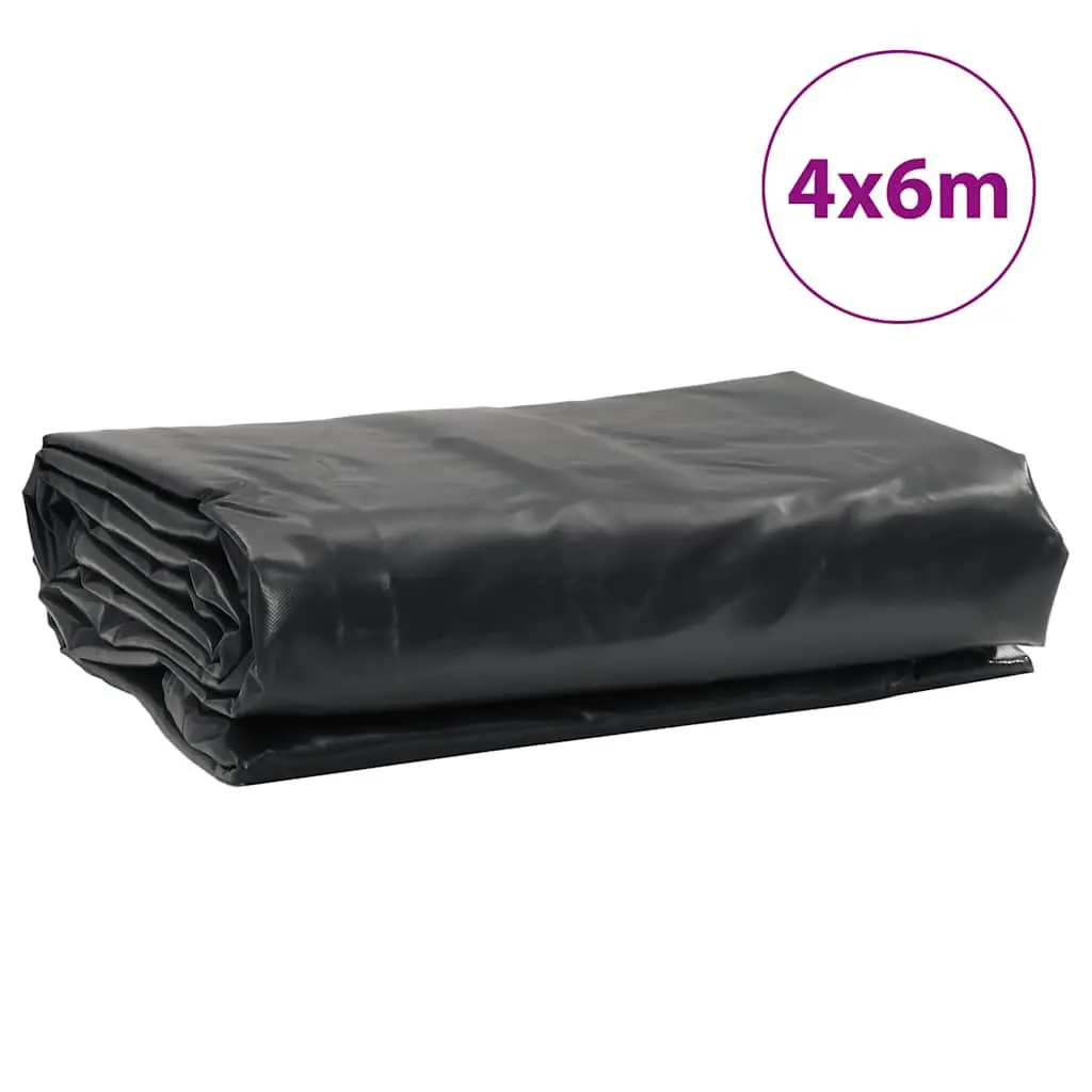 Heavy-Duty Tarpaulin Water-Resistant 4m x 6m Anthracite Protection Cover for Garden Furniture and Outdoor Use