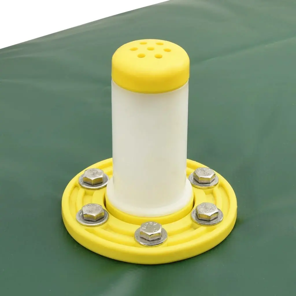 Foldable Water Tank 5000L Garden Storage Tap Green PVC