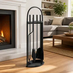 Reliable 5-Piece Fireplace Tool Set for Your Home
