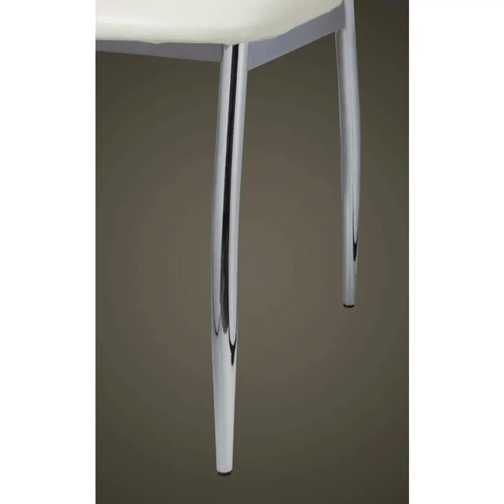 Dining Chairs Set of 6 High Back White Kitchen Room Seating