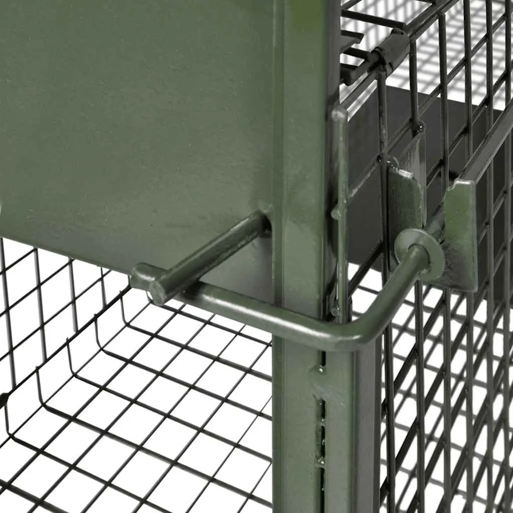 Live Animal Trap Cage 2 Door Green Foldable Handle Pest Control Outdoor
