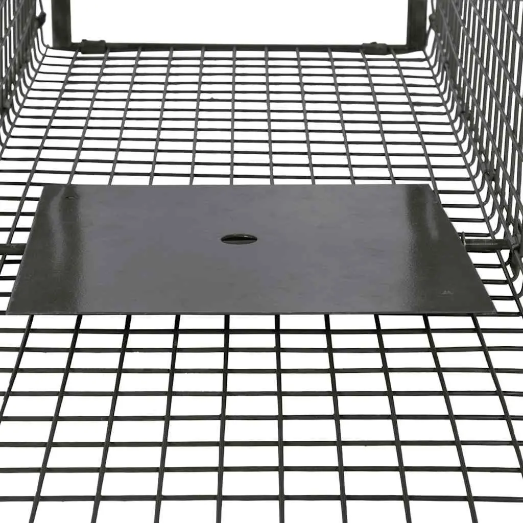 Live Animal Trap Cage 2 Door Green Foldable Handle Pest Control Outdoor