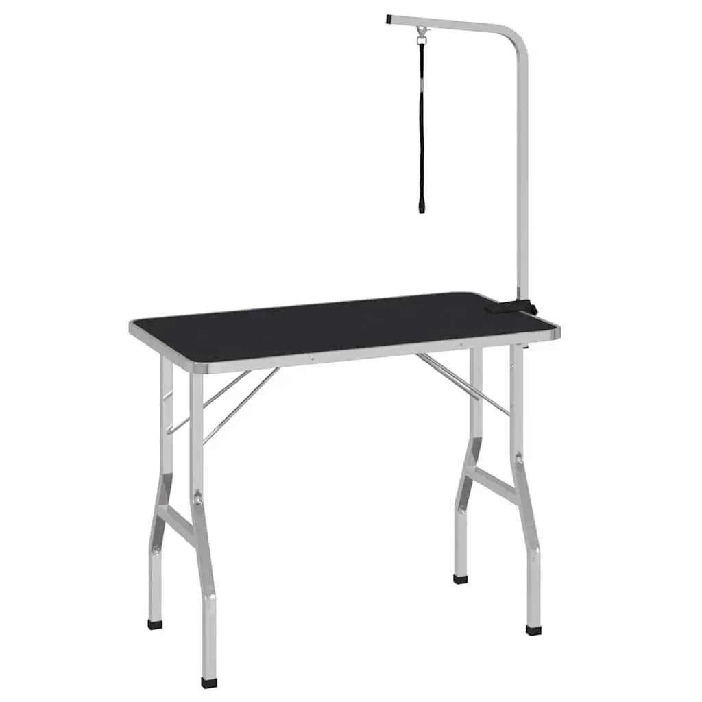 Foldable Grooming Table Adjustable Arm Loop Brown Professional Pet Grooming