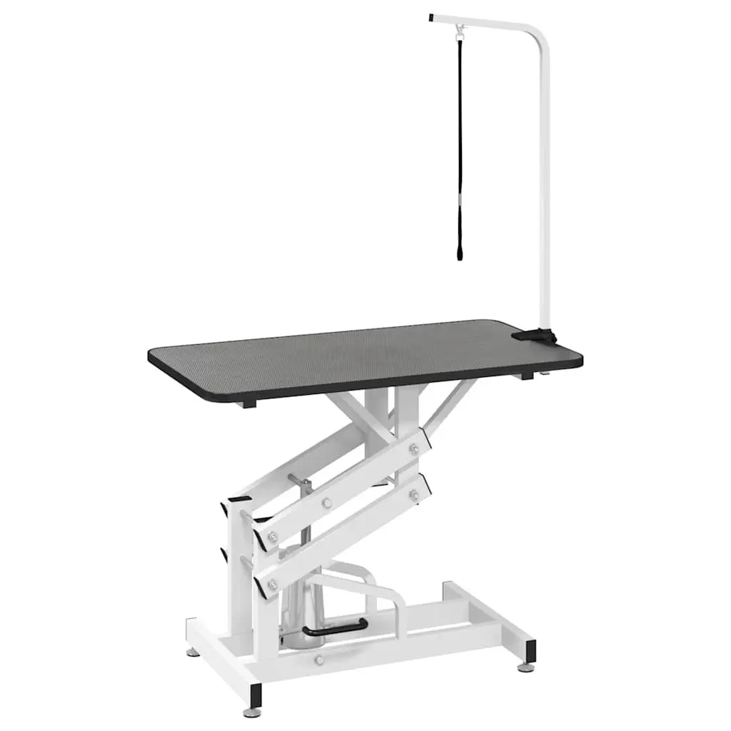 Hydraulic Grooming Table Adjustable for Dogs Cats Portable Mobile Black