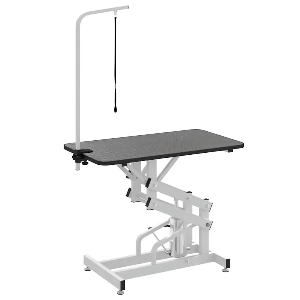 Hydraulic Grooming Table Adjustable for Dogs Cats Portable Mobile Black