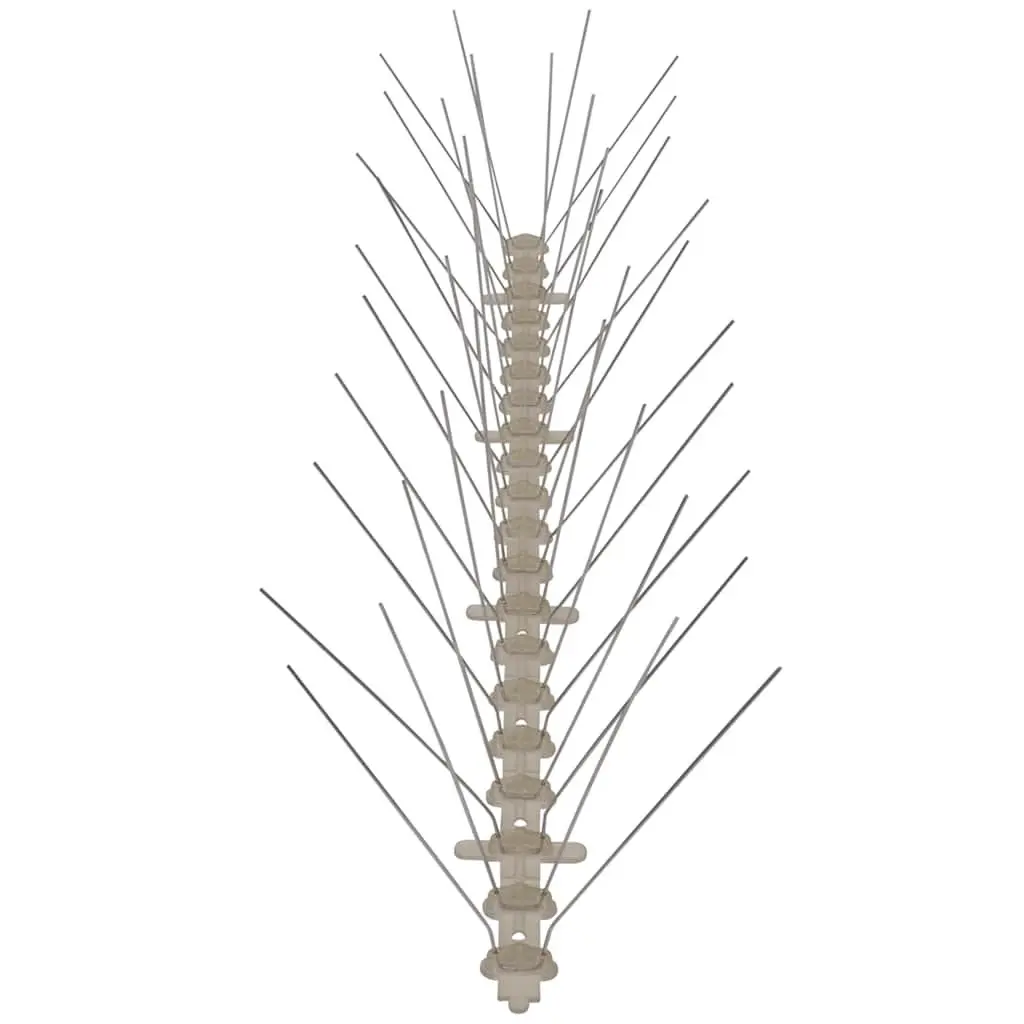 Bird Spikes Anti Bird Deterrent 3m 4 Row Silver