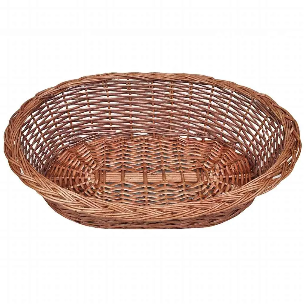 Dog Basket Pet Bed Indoor Outdoor 69cm Brown