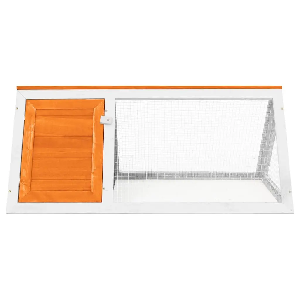 Wooden Rabbit Cage Small Animal Habitat Brown