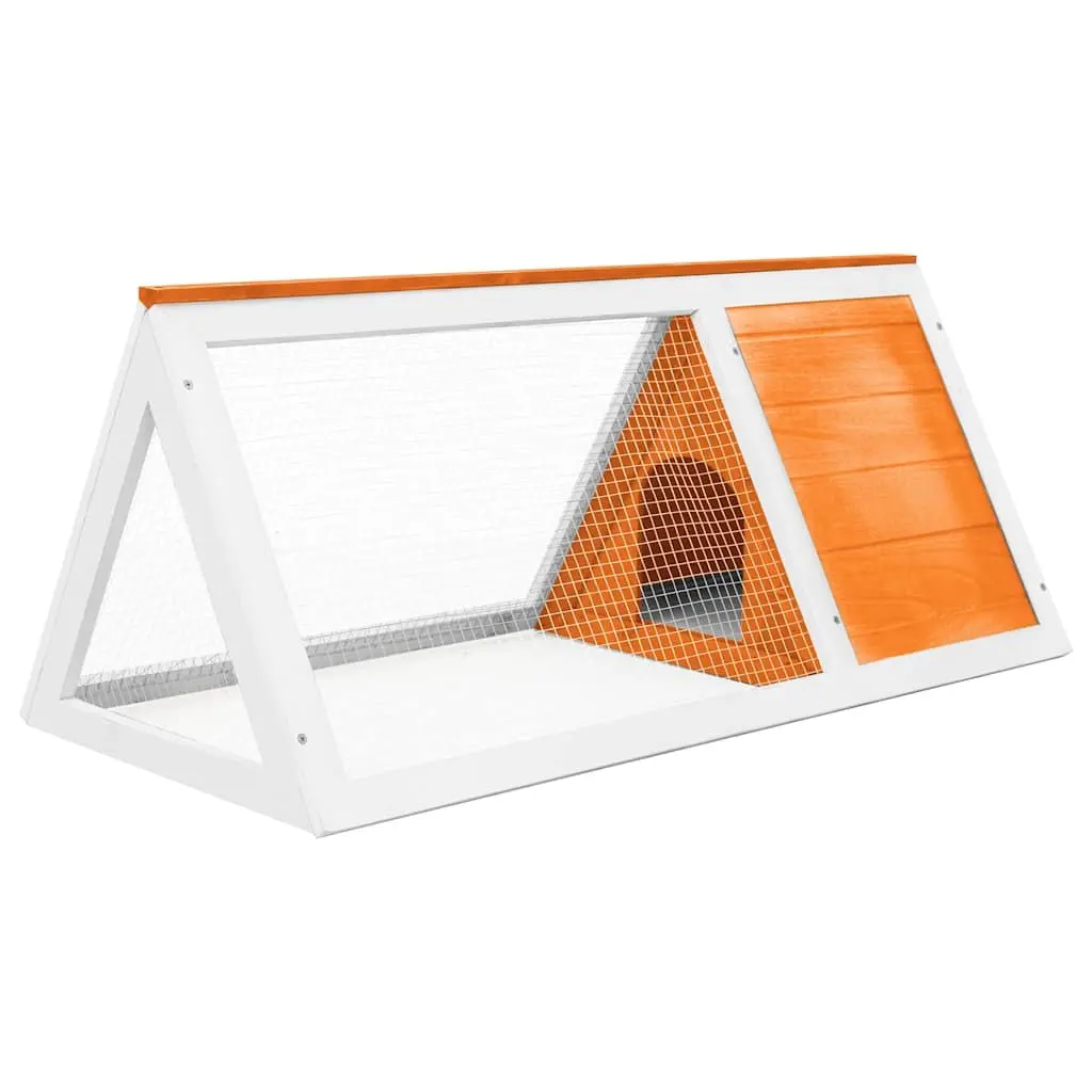 Wooden Rabbit Cage Small Animal Habitat Brown