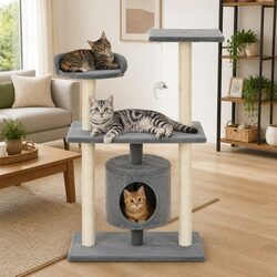 Comforting Cat Tree with Climbing Levels and Scratching Posts