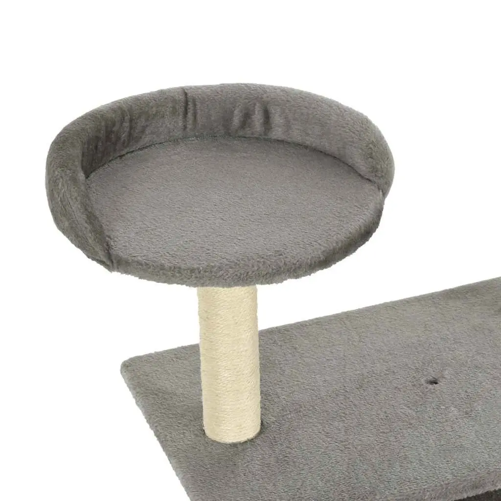 Cat Tree Multi-Level Climbing Play Centre 95cm Grey