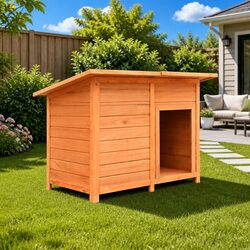 Comfortable and Durable Wooden Dog House for Pets