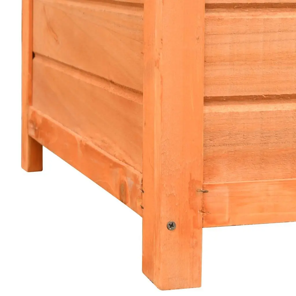 Dog House Wooden Kennel Outdoor Pet Cage 120 x 77 x 86 cm Brown