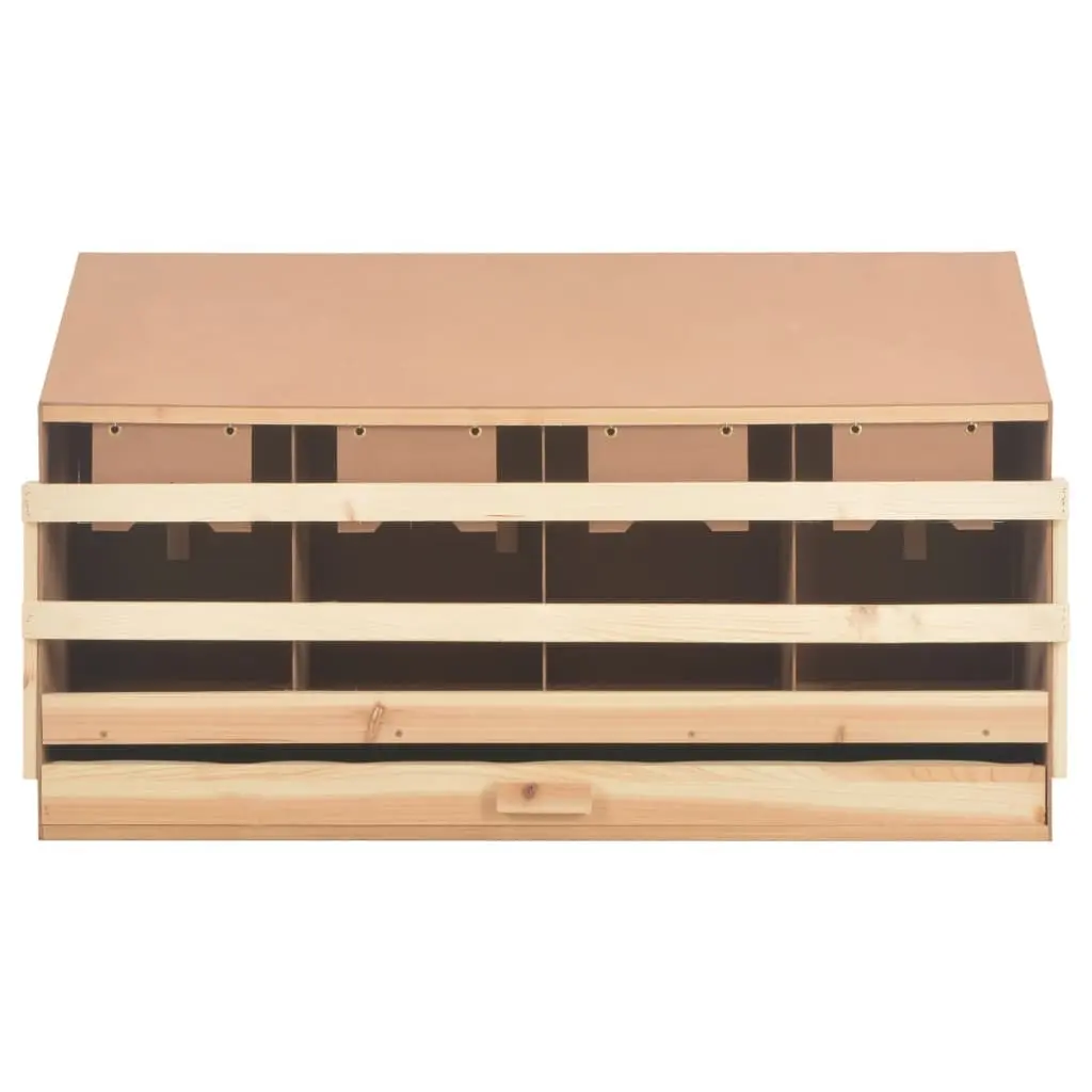 Wooden Chicken Laying Nest 4 Compartment Egg Collection Box 106x40x59cm