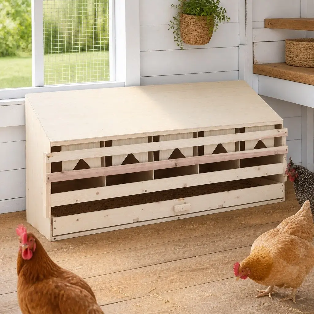 Wooden Chicken Nesting Box for Egg Laying