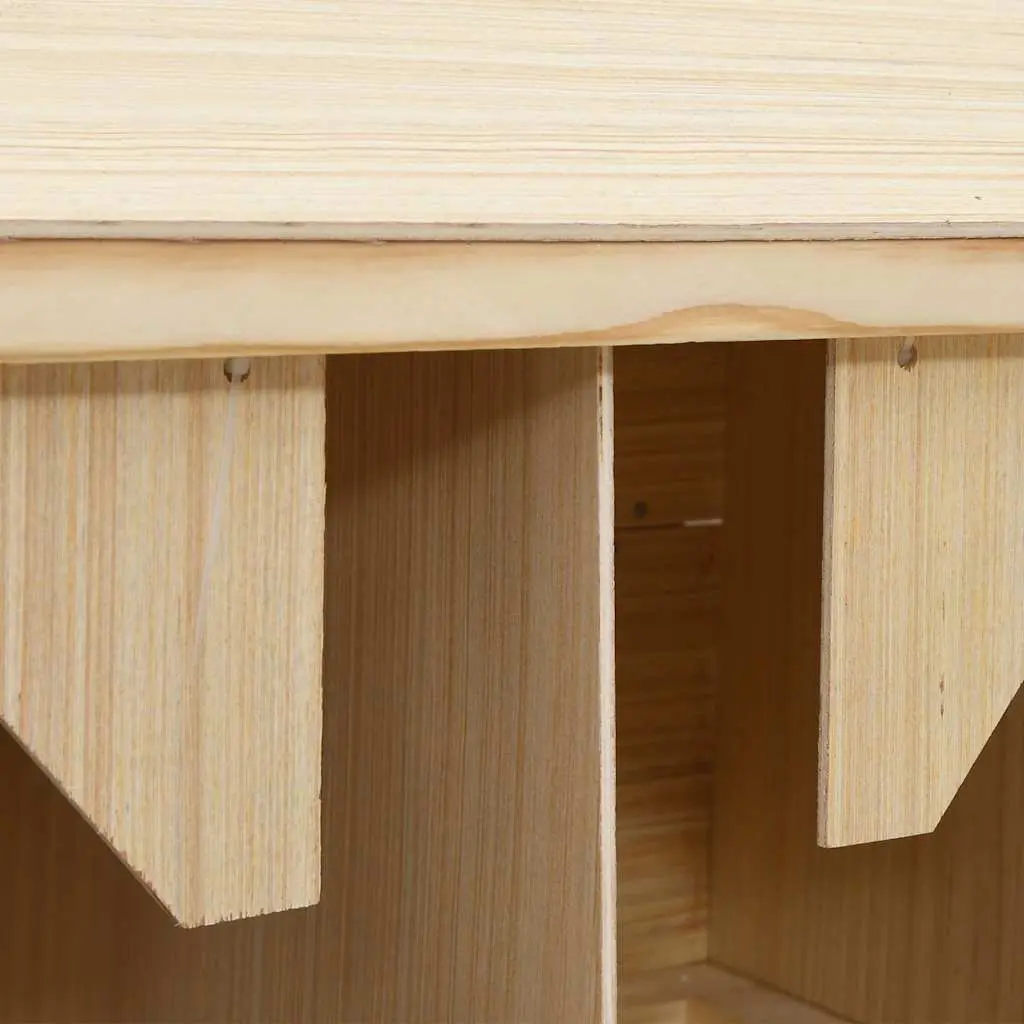 Wooden Nesting Box Chicken Laying Nest 5 Compartments Egg Collection 117x33x54cm Brown