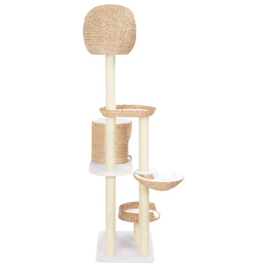 Cat Tree Scratching Post Seagrass Brown Perch Climb Relax House