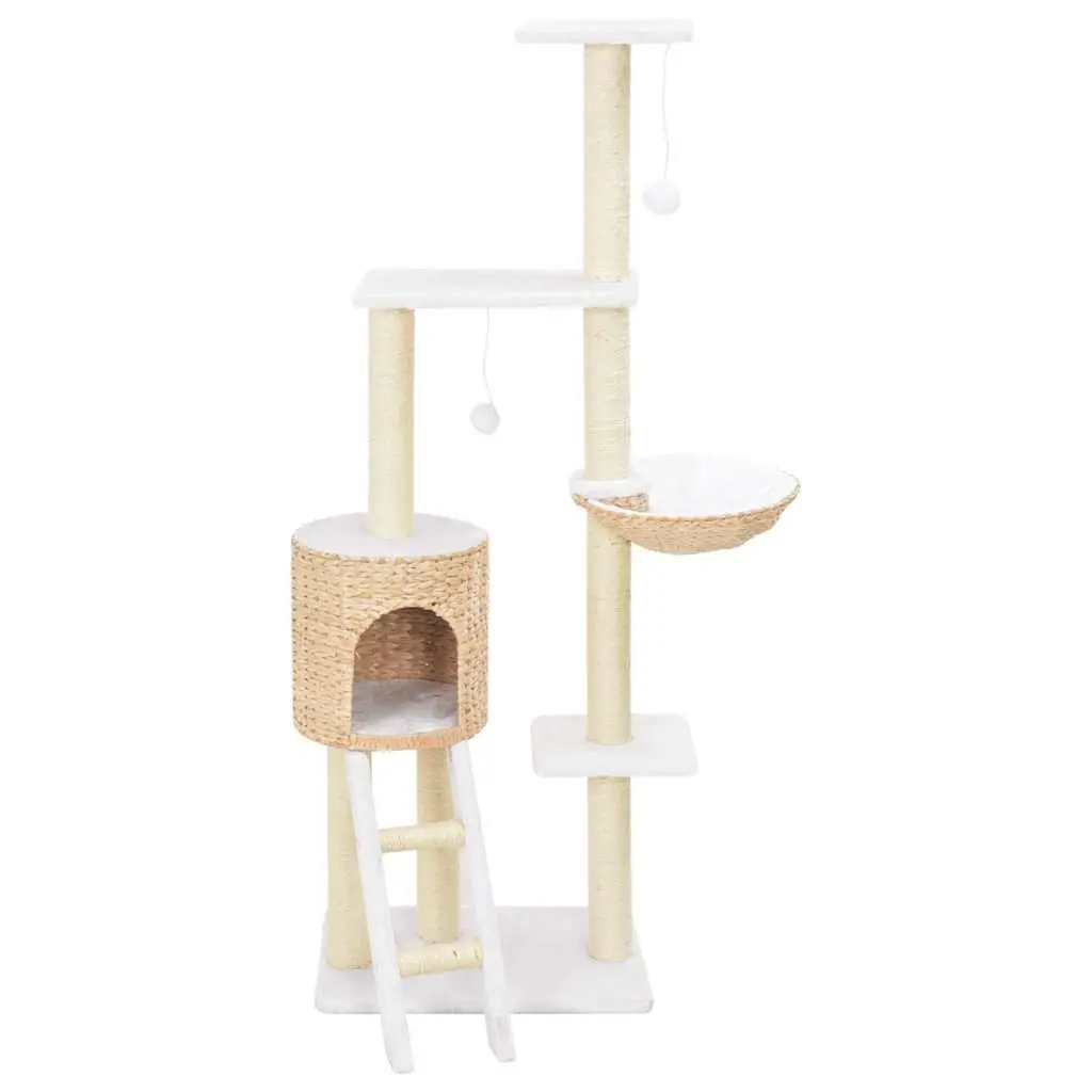 Cat Tree Scratch Post House Platform Brown