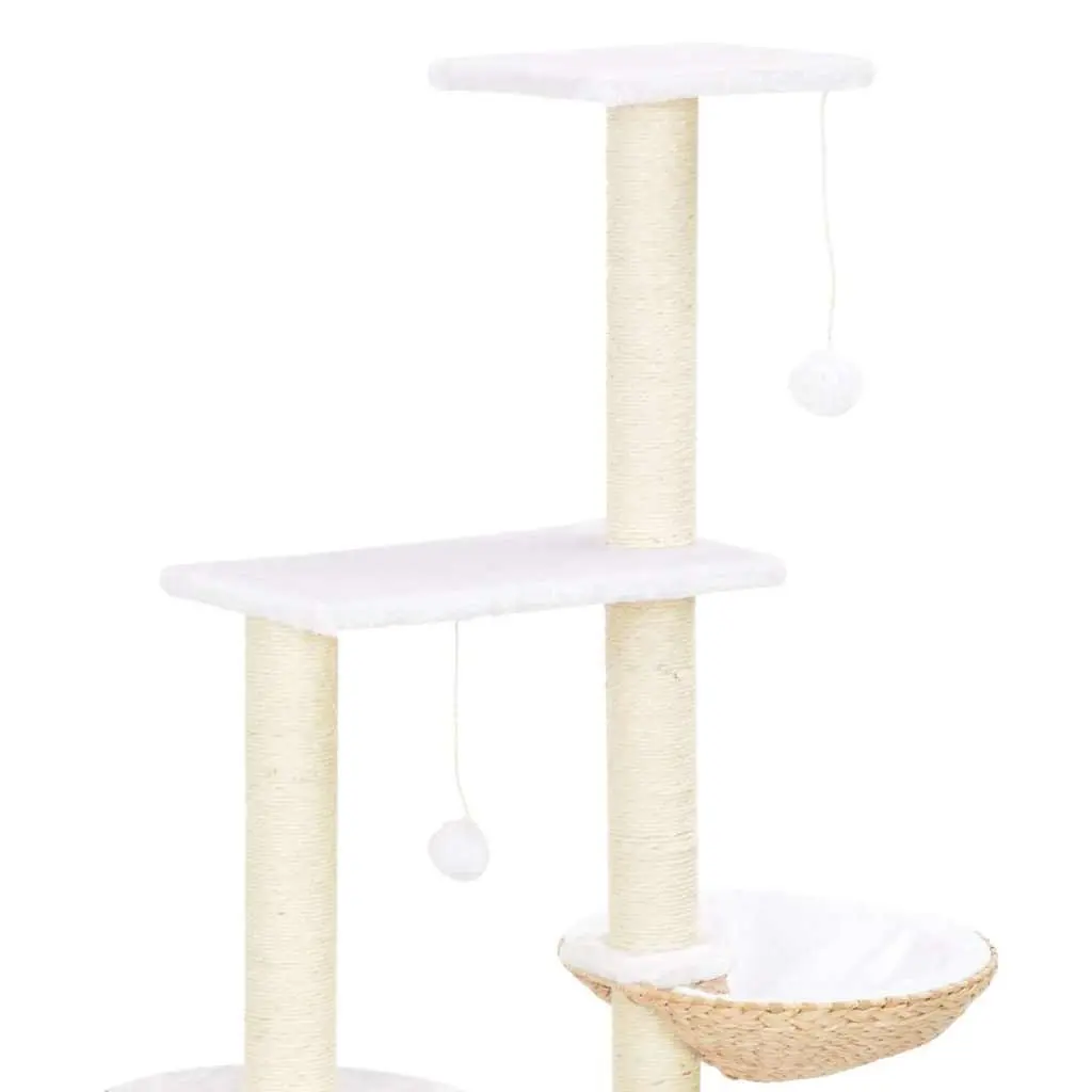 Cat Tree Scratch Post House Platform Brown