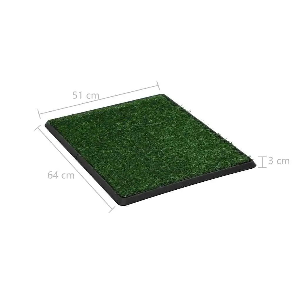 Pet Training Toilet Pad Indoor Potty Mat 64 x 51 cm Artificial Turf for Dogs