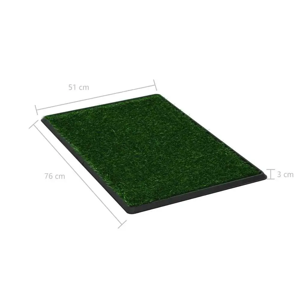 Pet Training Toilet Indoor Potty Pad 2 Pack Artificial Turf Grass Mat