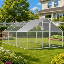 Reliable Outdoor Chicken Cage with Galvanised Steel